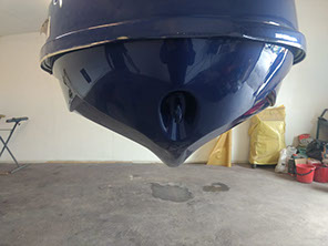 Collisiion damage on a jetski  after repair 2