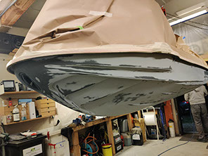 Hull repair of jetski. insurance job 2