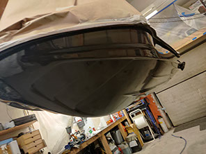 Hull repair of jetski. Final result 2