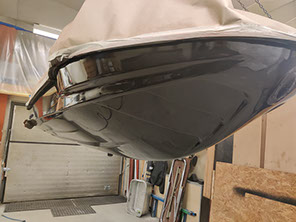 Hull repair of jetski. Final result 1